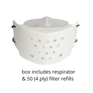 Buy NanoFit Respirator - box includes respirator & 50 (4 ply) filter refills